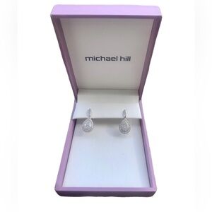 Michael Hill 1/2 CTW Diamond Drop Earrings - 10k White Gold